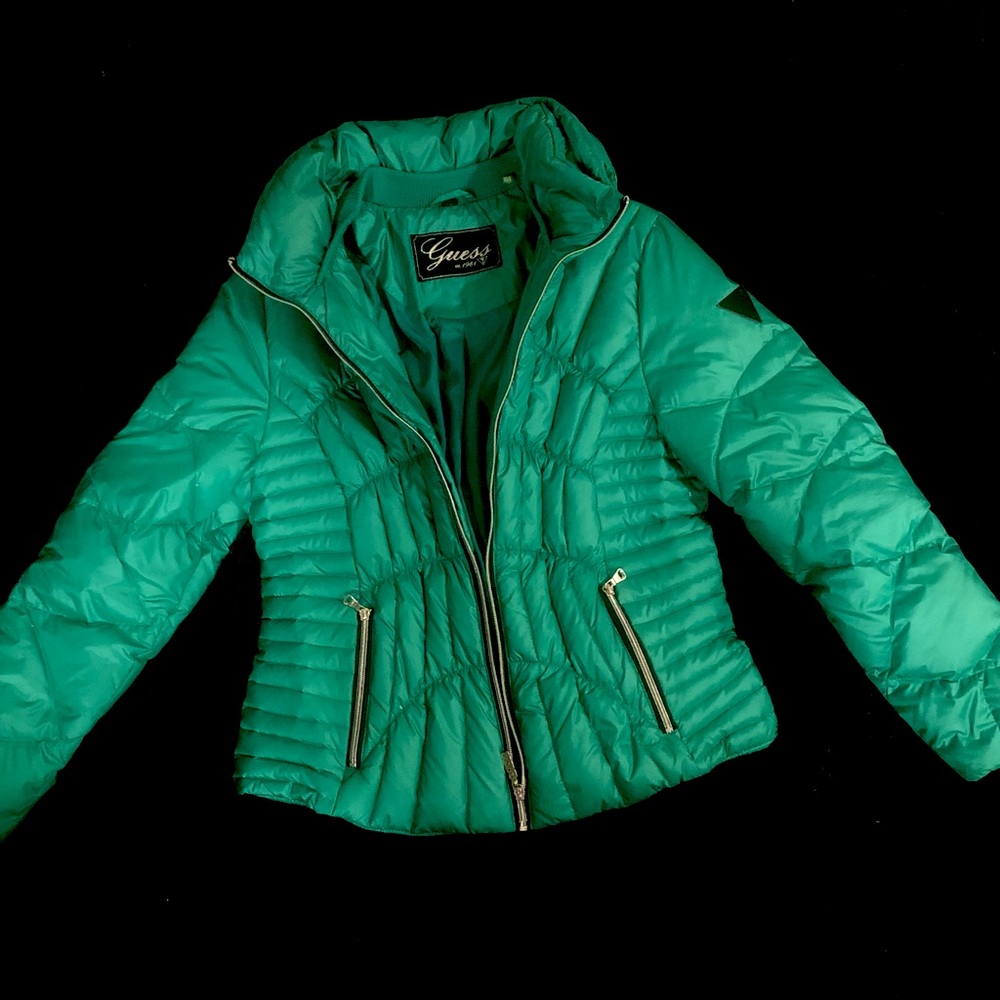 NWOT GUESS Quilted Puffer Winter Jacket